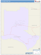 Los Alamos County, NM Digital Map Color Cast Style